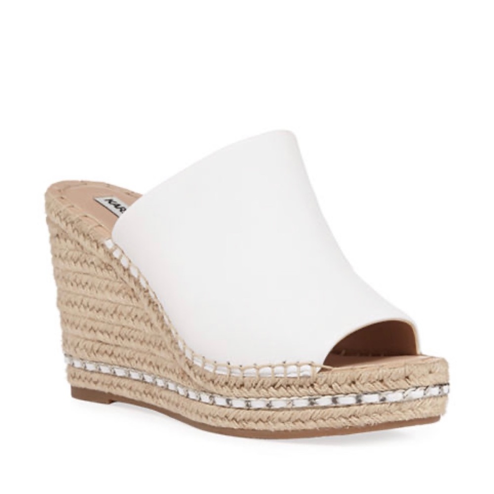 Karl Lagerfield Carina Wedges white size 7.5